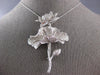 ESTATE EXTRA LARGE 2.36CT DIAMOND 18KT WHITE GOLD 3D CLASSIC FLOWER BROOCH PIN