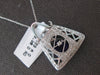 LARGE 2.61CT DIAMOND & AAA AMETHYST 14K WHITE GOLD INTERCHANGEABLE PURSE PENDANT
