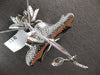 ESTATE EXTRA LARGE 2.36CT DIAMOND 18KT WHITE GOLD 3D CLASSIC FLOWER BROOCH PIN