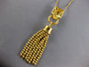 LARGE 1.95CT DIAMOND & AAA EMERALD 14K YELLOW GOLD PANTHER BY THE YARD NECKLACE