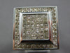 EXTRA LARGE 2.36CT DIAMOND 14KT WHITE GOLD ROUND & PRINCESS INVISIBLE MENS RING