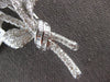 MASSIVE 10.52CT DIAMOND 18KT WHITE GOLD ROUND & BAGUETTE FLOWER ROSE BROOCH PIN