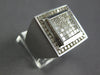 EXTRA LARGE 2.36CT DIAMOND 14KT WHITE GOLD ROUND & PRINCESS INVISIBLE MENS RING