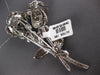 MASSIVE 10.52CT DIAMOND 18KT WHITE GOLD ROUND & BAGUETTE FLOWER ROSE BROOCH PIN