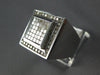 EXTRA LARGE 2.36CT DIAMOND 14KT WHITE GOLD ROUND & PRINCESS INVISIBLE MENS RING