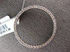 LARGE .99CT DIAMOND 14KT WHITE GOLD CLASSIC CIRCLE OF LIFE LOVE FLOATING PENDANT