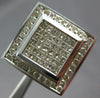 EXTRA LARGE 2.36CT DIAMOND 14KT WHITE GOLD ROUND & PRINCESS INVISIBLE MENS RING