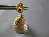 ESTATE LARGE 2.02CT DIAMOND 14KT ROSE GOLD MULTI ROW FUN CONE HANGING EARRINGS