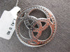 LARGE 1.41CT DIAMOND 14KT WHITE GOLD MULTI CIRCULAR LOVE KNOT FLOATING PENDANT