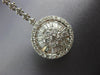 EXTRA LARGE 4.3CT DIAMOND 18K WHITE GOLD ROUND & BAGUETTE ROUND HANGING EARRINGS