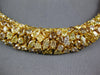 EXTRA LARGE 53.29CT MULTI COLOR DIAMOND 18KT YELLOW GOLD 3D MULTI SHAPE NECKLACE