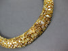EXTRA LARGE 53.29CT MULTI COLOR DIAMOND 18KT YELLOW GOLD 3D MULTI SHAPE NECKLACE