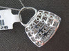 LARGE 1.23CT DIAMOND AAA YELLOW SAPPHIRE 14KT WHITE GOLD MULTI ROW PURSE PENDANT