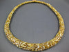 EXTRA LARGE 53.29CT MULTI COLOR DIAMOND 18KT YELLOW GOLD 3D MULTI SHAPE NECKLACE