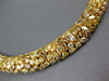 EXTRA LARGE 53.29CT MULTI COLOR DIAMOND 18KT YELLOW GOLD 3D MULTI SHAPE NECKLACE