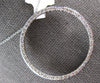 ESTATE LARGE .91CT DIAMOND 14KT WHITE GOLD 3D CIRCLE OF LIFE FLOATING PENDANT