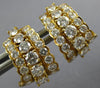 ESTATE 2.80CT DIAMOND 18KT YELLOW GOLD TIFFANY & CO SCREW BACK HANGING EARRINGS