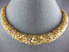 EXTRA LARGE 53.29CT MULTI COLOR DIAMOND 18KT YELLOW GOLD 3D MULTI SHAPE NECKLACE