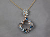 4.75CT DIAMOND AAA BLUE TOPAZ & LONDON BLUE TOPAZ 14KT ROSE GOLD LARIAT NECKLACE