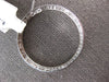 ESTATE LARGE .91CT DIAMOND 14KT WHITE GOLD 3D CIRCLE OF LIFE FLOATING PENDANT