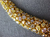 EXTRA LARGE 53.29CT MULTI COLOR DIAMOND 18KT YELLOW GOLD 3D MULTI SHAPE NECKLACE