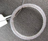 LARGE 1.13CT DIAMOND 14KT WHITE GOLD MULTI ROW CIRCLE OF LIFE FLOATING PENDANT