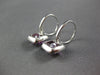 3.0CT DIAMOND & PINK TOPAZ 14KT WHITE GOLD CUSHION SQUARE HALO HANGING EARRINGS