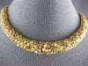 EXTRA LARGE 53.29CT MULTI COLOR DIAMOND 18KT YELLOW GOLD 3D MULTI SHAPE NECKLACE