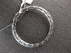 LARGE 1.13CT DIAMOND 14KT WHITE GOLD MULTI ROW CIRCLE OF LIFE FLOATING PENDANT