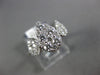 ESTATE LARGE .78CT DIAMOND 18KT WHITE GOLD 3D PEAR SHAPE 3 STONE ENGAGEMENT RING