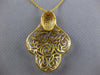 ESTATE 2.93CT DIAMOND & AAA MULTI GEM 14KT YELLOW GOLD 3D FLOWER FUN NECKLACE