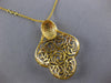 ESTATE 2.93CT DIAMOND & AAA MULTI GEM 14KT YELLOW GOLD 3D FLOWER FUN NECKLACE