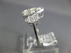 ESTATE LARGE .78CT DIAMOND 18KT WHITE GOLD 3D PEAR SHAPE 3 STONE ENGAGEMENT RING