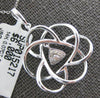 EXTRA LARGE .57CT DIAMOND 14KT WHITE GOLD FILIGREE FLOWER BY THE YARD NECKLACE