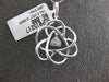 EXTRA LARGE .57CT DIAMOND 14KT WHITE GOLD FILIGREE FLOWER BY THE YARD NECKLACE