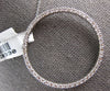 ESTATE EXTRA LARGE 1.18CT DIAMOND 14K WHITE GOLD CIRCLE OF LIFE FLOATING PENDANT