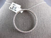 ESTATE EXTRA LARGE 1.18CT DIAMOND 14K WHITE GOLD CIRCLE OF LIFE FLOATING PENDANT