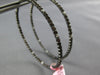 LARGE 3.79CT DIAMOND & MOCHA FANCY SAPPHIRE 14K BLACK GOLD HOOP HANGING EARRINGS