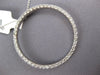 ESTATE EXTRA LARGE 1.18CT DIAMOND 14K WHITE GOLD CIRCLE OF LIFE FLOATING PENDANT