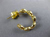 .75CT DIAMOND 18KT YELLOW GOLD 3D ETOILE INFINITY UMBRELLA HOOP HANGING EARRINGS