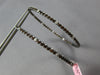 LARGE 3.79CT DIAMOND & MOCHA FANCY SAPPHIRE 14K BLACK GOLD HOOP HANGING EARRINGS