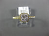 ESTATE .36CT DIAMOND 18K YELLOW GOLD CLASSIC CLUSTER SQUARE HALO FRIENDSHIP RING