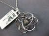 EXTRA LARGE .57CT DIAMOND 14KT WHITE GOLD FILIGREE FLOWER BY THE YARD NECKLACE