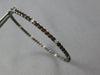LARGE 3.79CT DIAMOND & MOCHA FANCY SAPPHIRE 14K BLACK GOLD HOOP HANGING EARRINGS