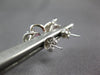 2CT DIAMOND & AAA PINK SAPPHIRE 14K WHITE GOLD OVAL & ROUND FLOWER STUD EARRINGS