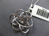 EXTRA LARGE .57CT DIAMOND 14KT WHITE GOLD FILIGREE FLOWER BY THE YARD NECKLACE