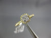 ESTATE .36CT DIAMOND 18K YELLOW GOLD CLASSIC CLUSTER SQUARE HALO FRIENDSHIP RING