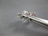 ESTATE 2.1CT DIAMOND & AAA PINK QUARTZ 14K WHITE GOLD HALO MARTINI STUD EARRINGS