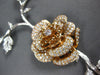 EXTRA LARGE 5.90CT DIAMOND 18K WHITE ROSE GOLD LARIAT MULTI ROSE TENNIS NECKLACE