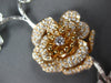 EXTRA LARGE 5.90CT DIAMOND 18K WHITE ROSE GOLD LARIAT MULTI ROSE TENNIS NECKLACE